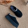 Sangpo Ethnic-Style Women's Winter Boots - Leather & Fur, Thick Sole, Height-Boosting, Velvety Warmth, Cotton Lining