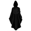 New Medieval Cloak Cosplay Unisex Black Hooded Knight Shawl Punk Wizard Goth Vampire Death Halloween Dress Accessories 2025
