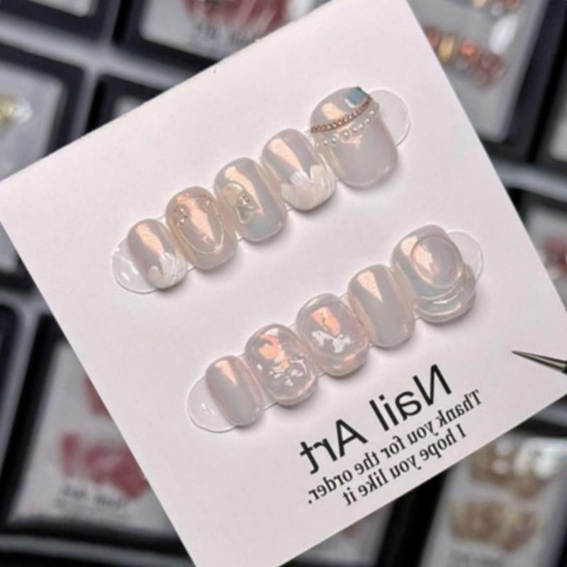 Wholesale Mermaid Bubble Nail Art With Handmade Wearable Nail Pieces Premium Quality Cute And Simple Suitable For Ladies