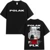 Singer Polak Plk Cotton Print T Shirts Novelty Tshirt Men's Women Y2K Tide Casual Short Sleeve Clothes Summer Streetwear T Shirt