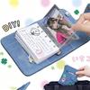 Fotoalbum im amerikanischen Stil mit Stickerei aus Denim, Mini-Fotoalbum M5, 3 Zoll, Kpop-Fotokarten-Sammelalbum, Kartenordner, Neu 2025