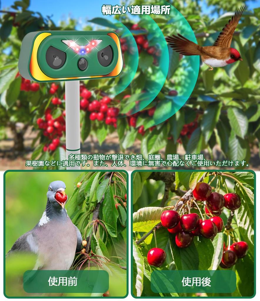 New SiciMux Ultrasonic Animal Repellent for and Pests Powerful LED and Flame Repels Dogs and Quiet 2000mAh Large Capacity Long Standby IP66 Two Fully