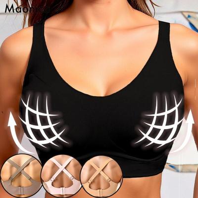 Besiūlė pakelianti liemenėlė moterims su didelėmis krūtimis M-XL
