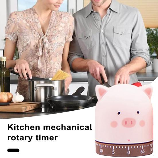 Kreslený mechanický časovač Rozkošný vzhled Kompaktní Není potřeba baterie Snadná obsluha Manuální odpočítávání