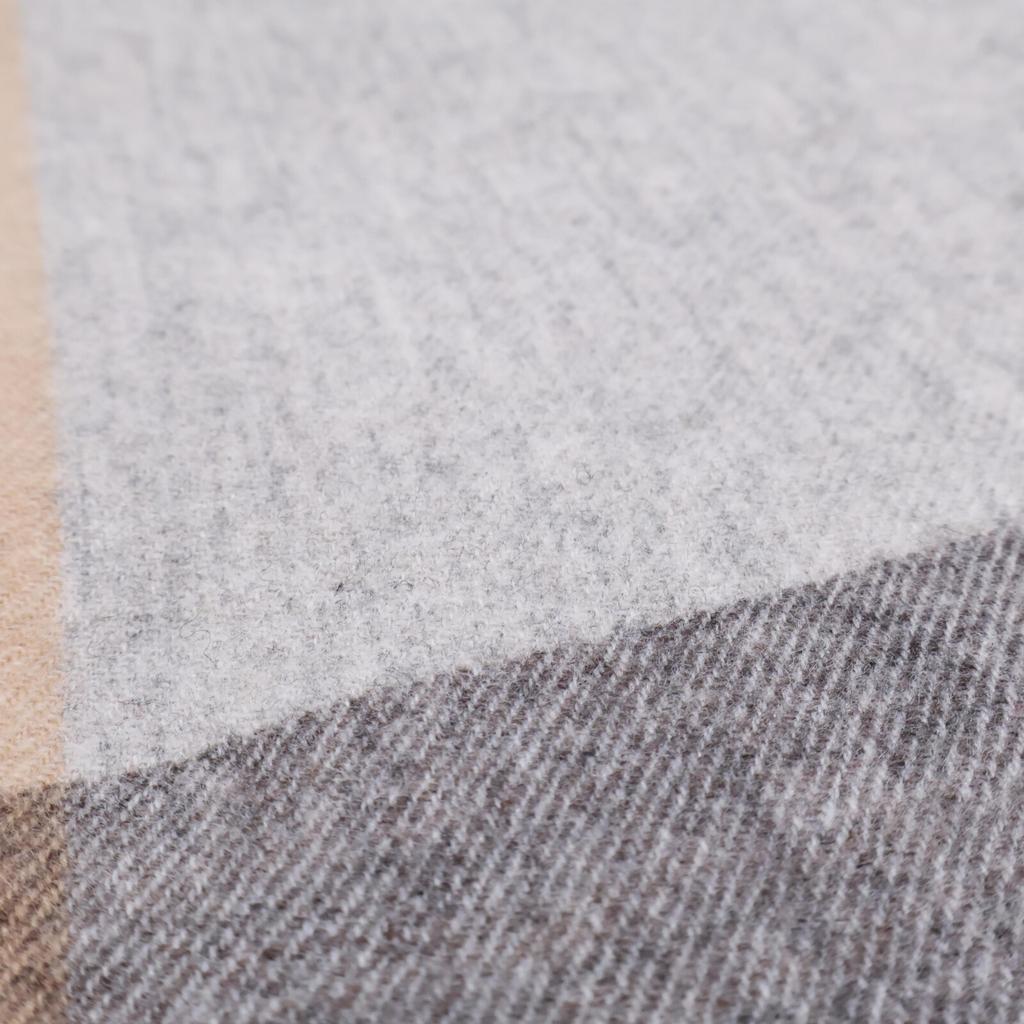 Babaghuri [Good Condition] 24AW J0544ESF60 M 2WAY Wool Scarf stole Grey/Beige MulticolorUsed