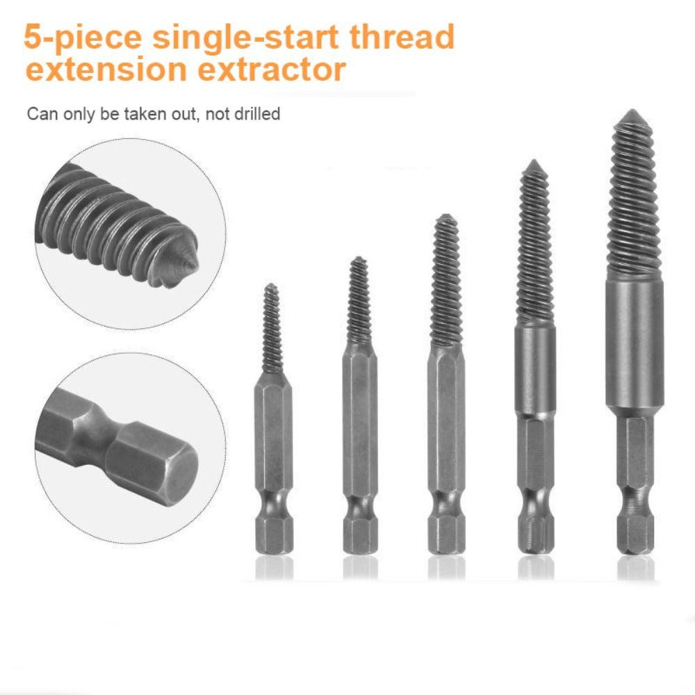 Extensions Adapter Screwdriver Extension Center Drill Bit Screw Extractor Drill Bits Guide Set