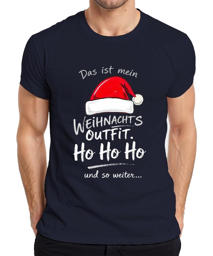 This Is My Christmas Outfit Ho Ho Santa Hat Santa Claus Unisexs Tshirt S