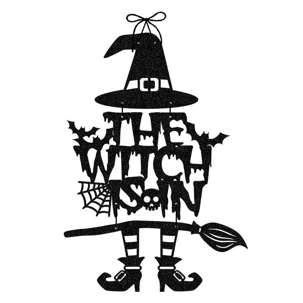 

Bat Witch And Theme Halloween Door Hanging Decorations For Festive Ghost Party