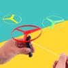 Flying Spin Top Propeller Helicopter Outdoor Toys Pull String Flying UFO  Children Gifts
