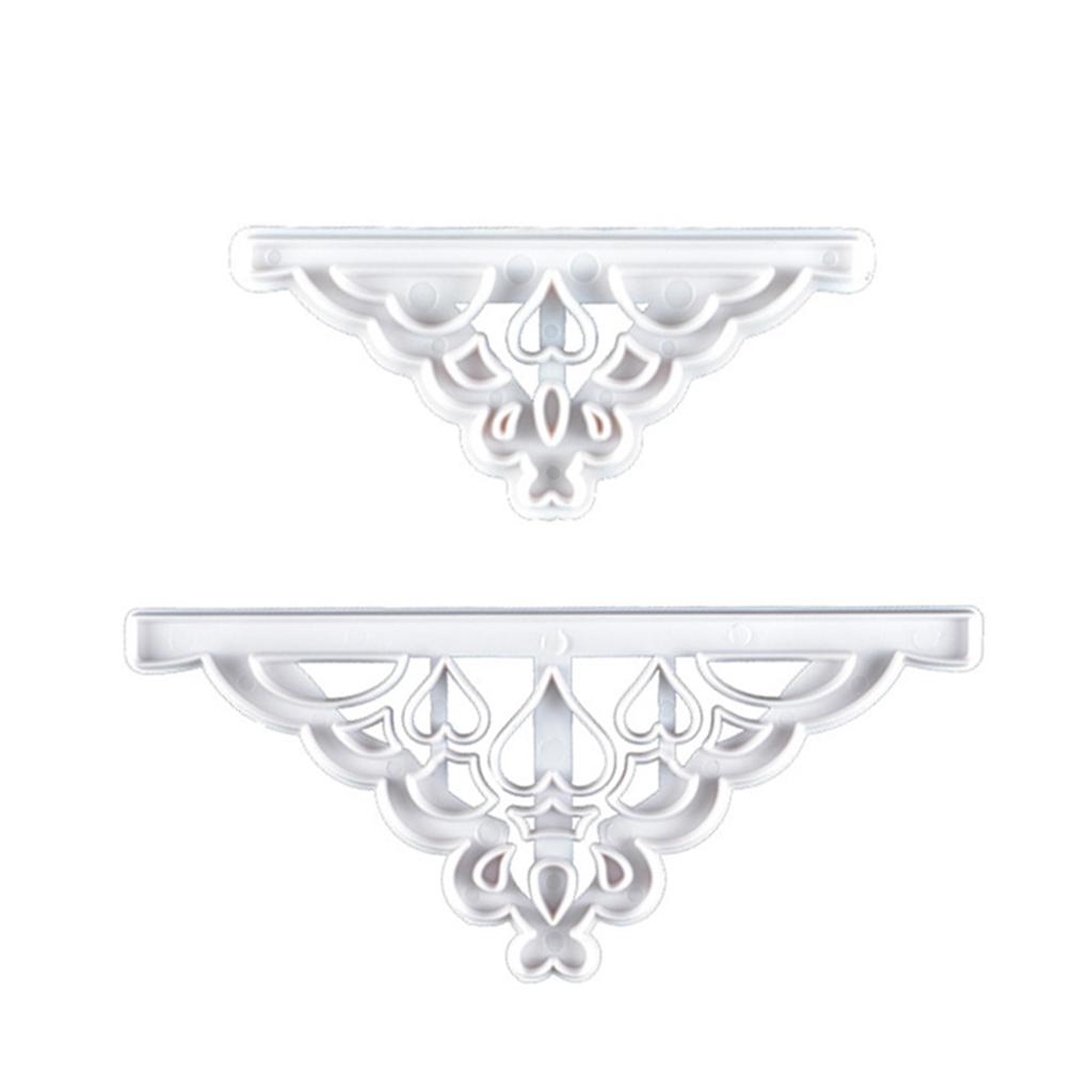 2 Pcs Crown Cutters Set Princess Crown Mold Tiara Cutter Cake Decorating Mold for DIY Birthday