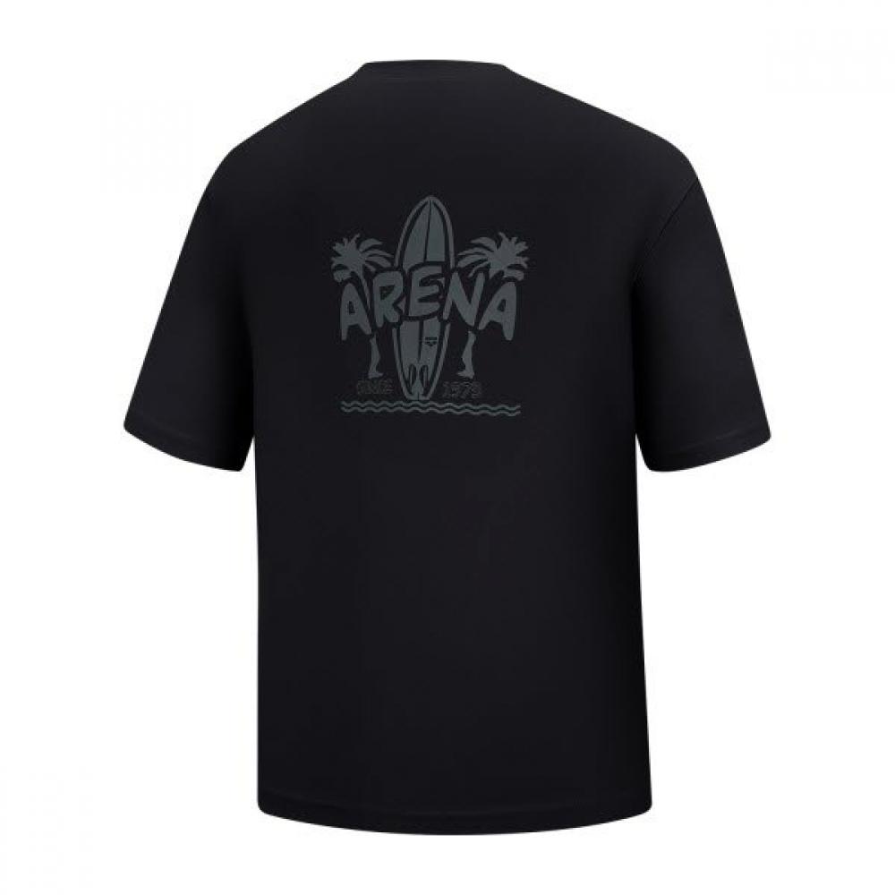 Arena Men S Core Relaxed Fit Short Sleeve raSh Guard  A6bm1rr44 Blk 