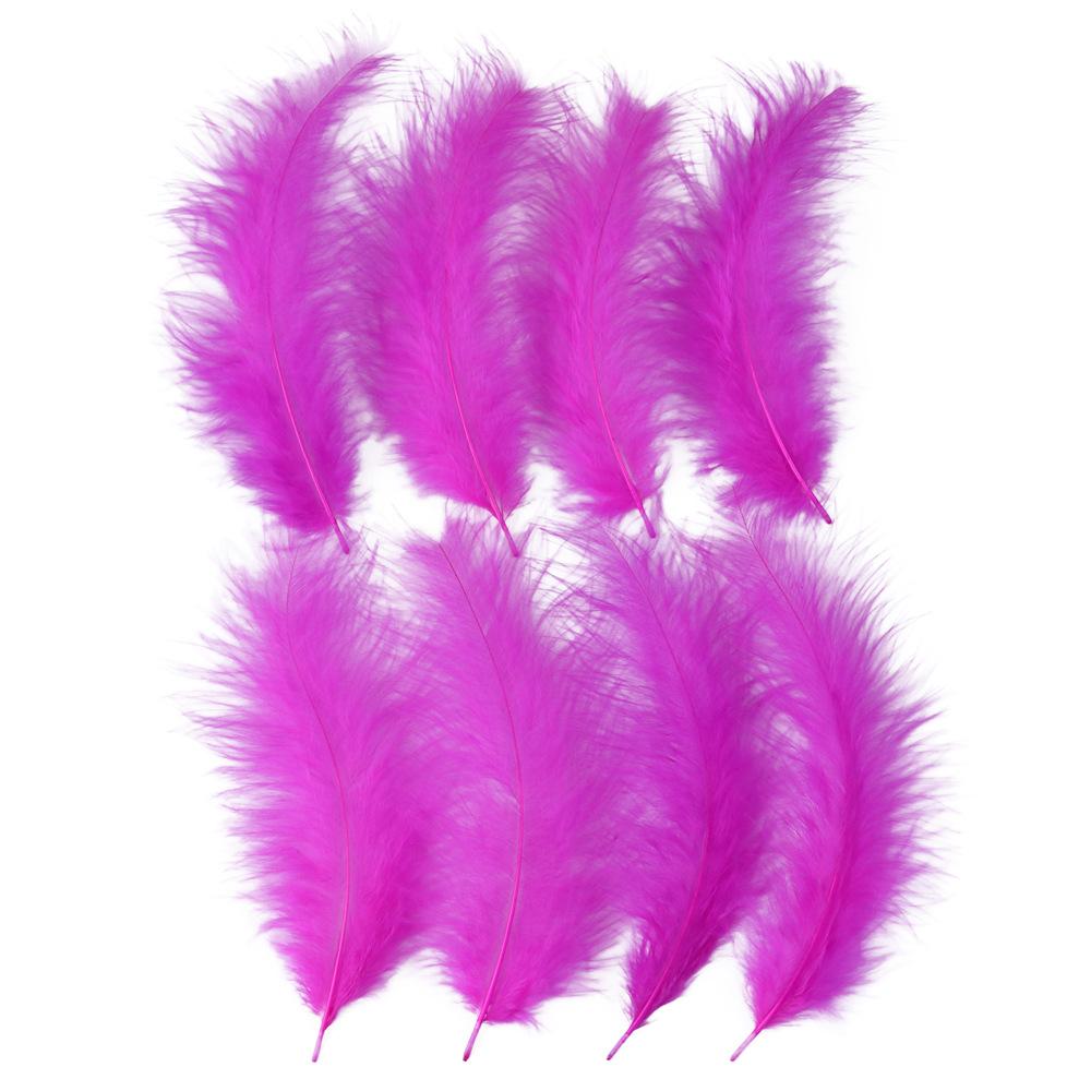100 Pack Diy Feather Tip Down Colorful Turkey Feathers 