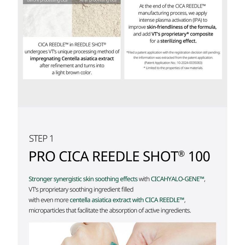 VT Pro Cica Reedle Shot 100 2Step Hydrogel Mask Set