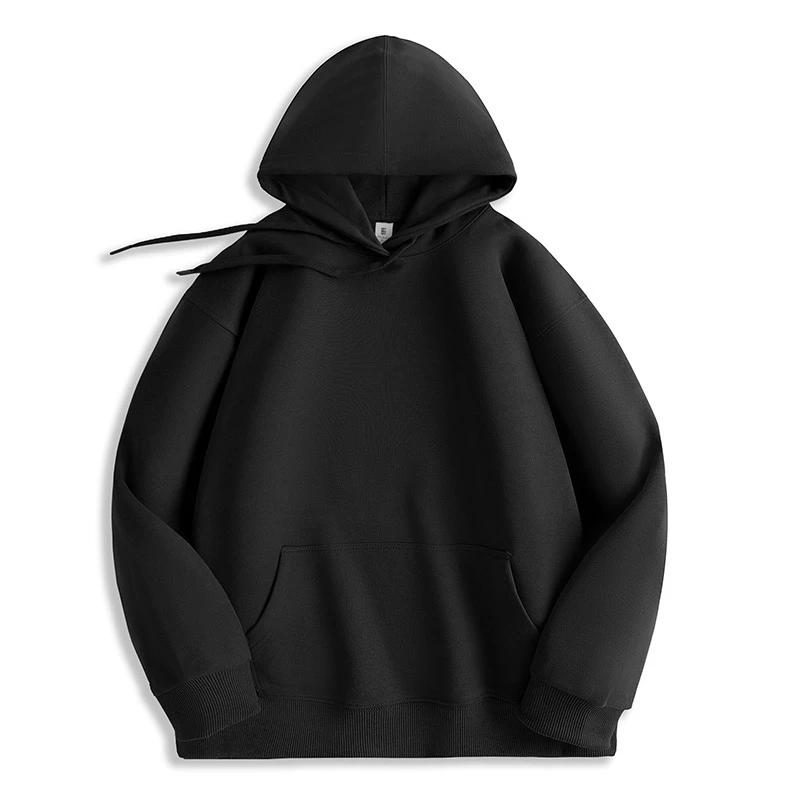 Sudadera de Color Sólido Oversize Para Hombres Mujeres Casual Primavera Otoño