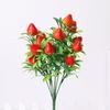 Simulation Orange Rich Fruit Home Decoration Pieces Pomegranate Fruit Strawberry Branch Simulation Flower
