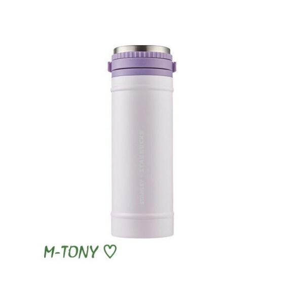 Starbucks STANLEY+STARBUCKS Stainless Steel Bottle Spring Dingo Purple Press Thermal Insulation Bottle 473ml (16oz)  Overseas Limited Item/Not