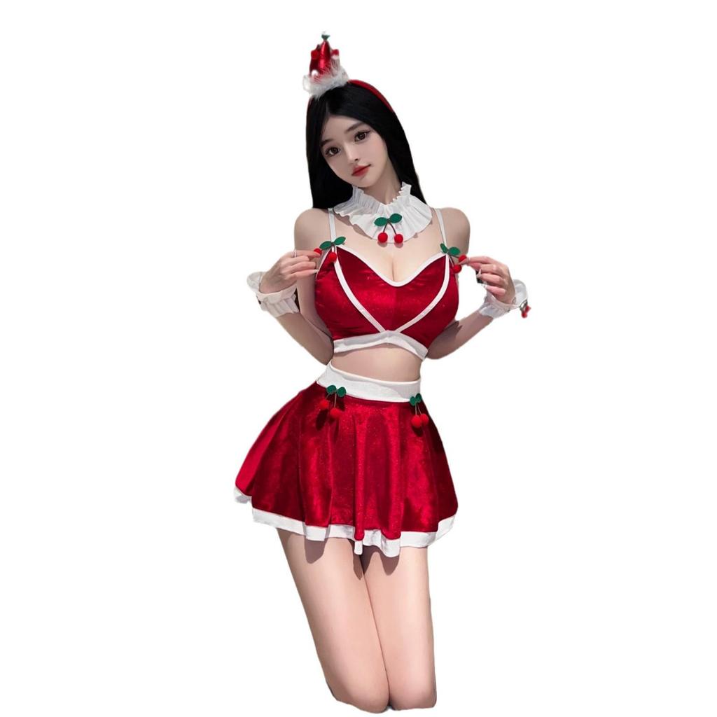 Seductive Strappy Lingerie Dress - New Year & Christmas Temptation Set