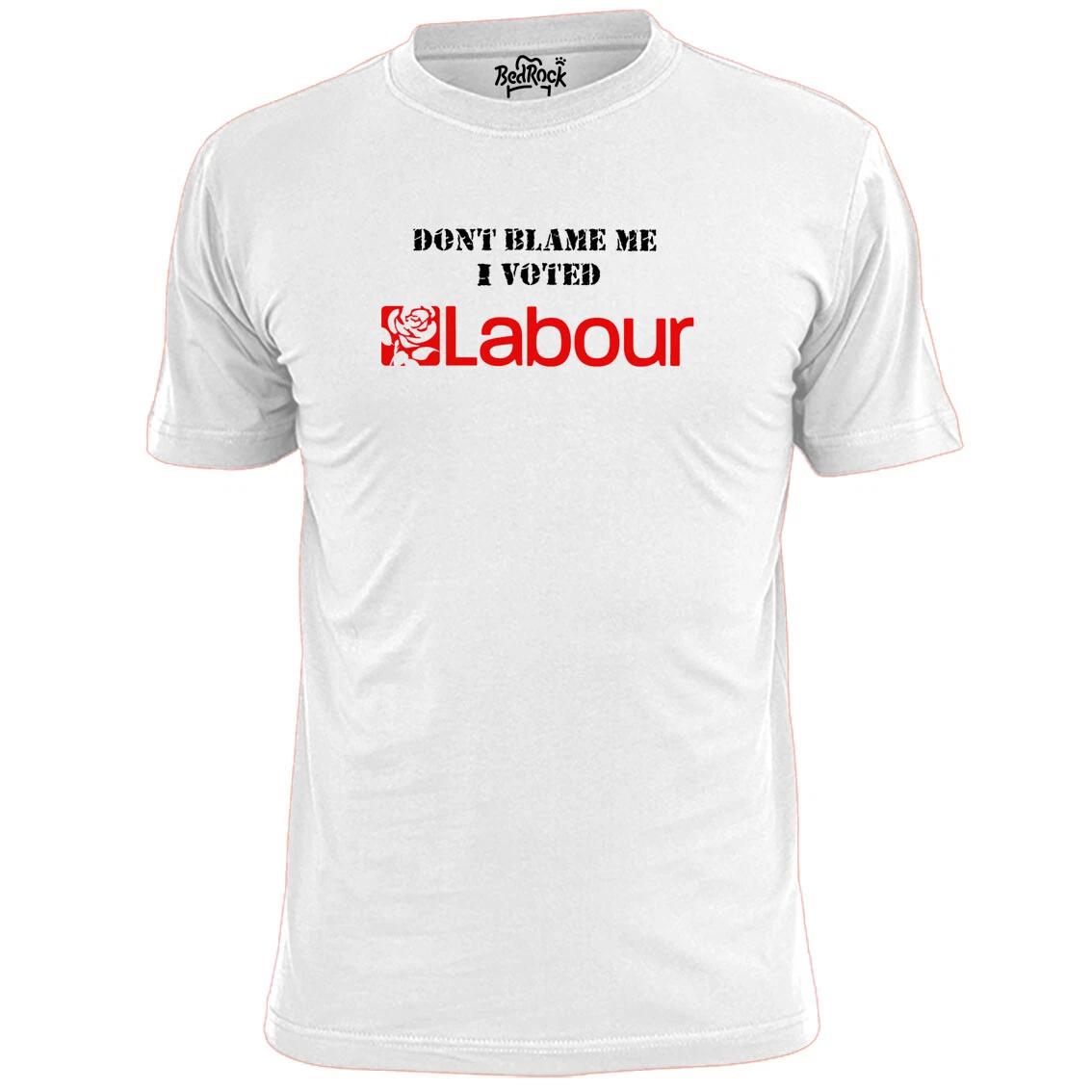 Mens Don t Blame Me I Voted Labour Anti Tory T shirt 3XL