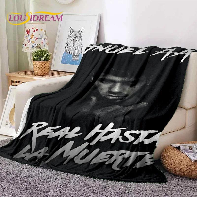 Free Anuel AA Rapper Hip Hop Singer Soft Flannel Blanket for Beds Bedroom Sofa Picnic,Throw Blanket for Outdoor Leisure Nap Gift