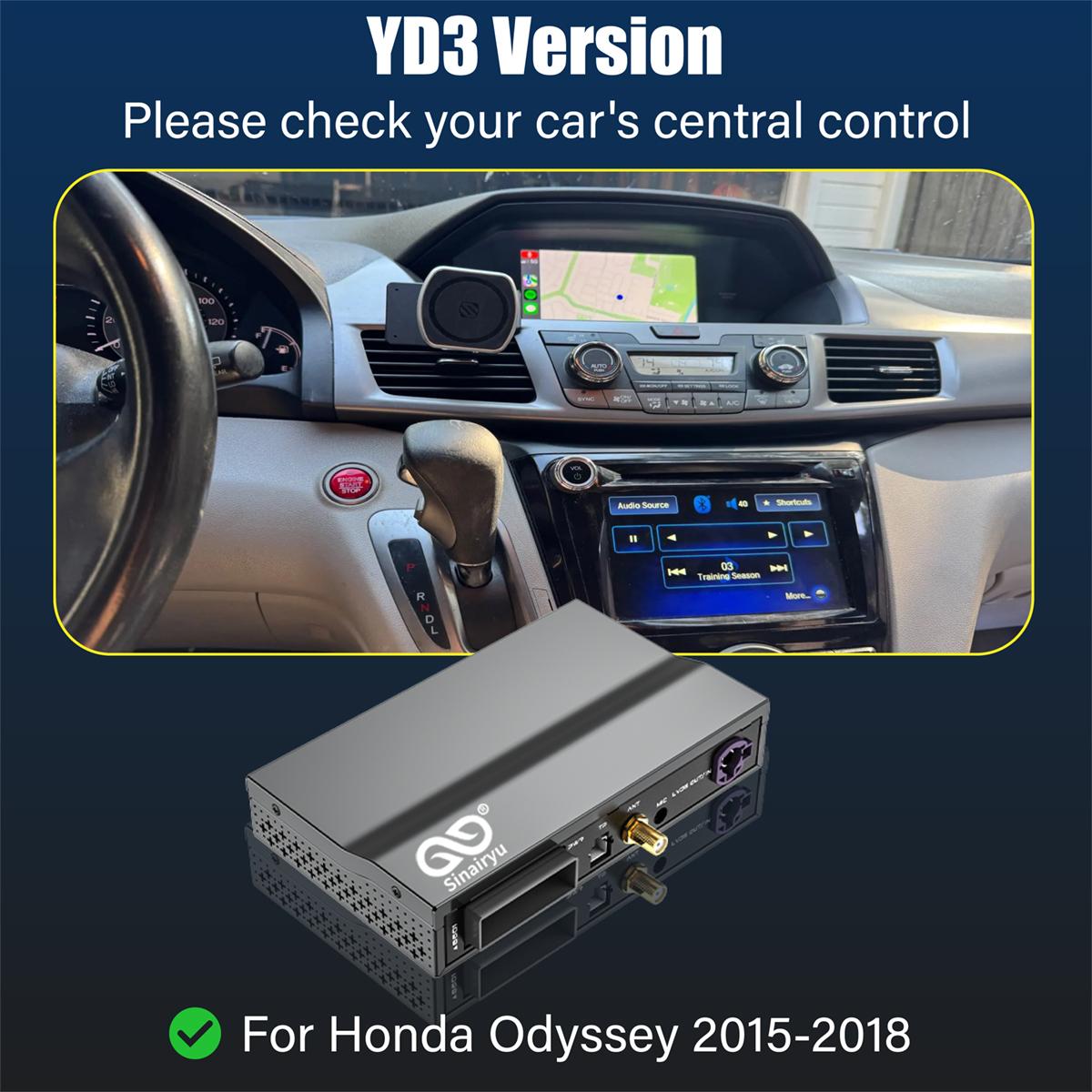

Бездротовий CarPlay Android Auto Сумісний Для Acura MDX RDX TLX ILX RLX Honda Odyssey 2014-2018 Mirror Link For Honda Odyssey 2015-20