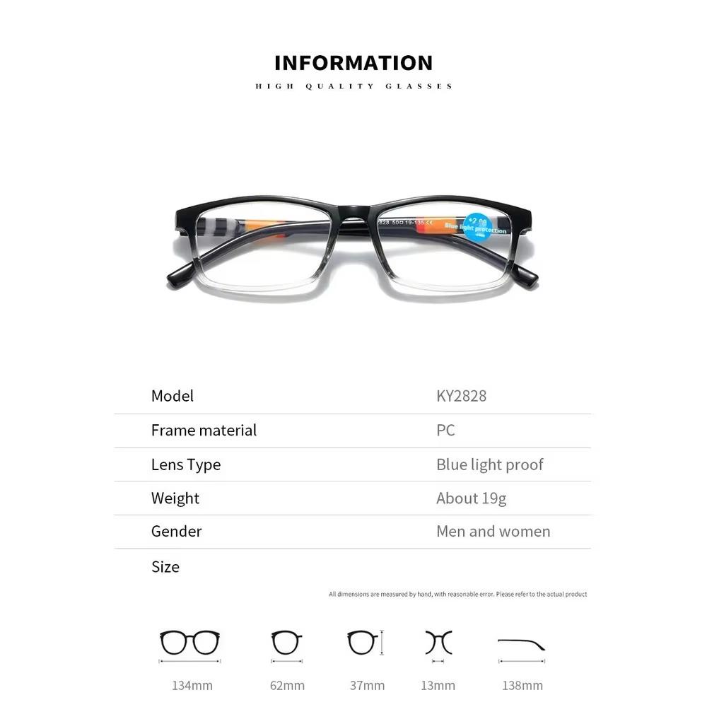 HD Presbyopic Glasses for the Elderly New Fashion Printing Anti-blue Presbyopic Glasses Spring Leg Presbyopic Glasses