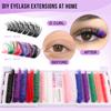 Hot Melt Single Cluster Diy Segmented Halloween Style Colored False Eyelashes Large Capacity Single Cluster False Eyelash Set