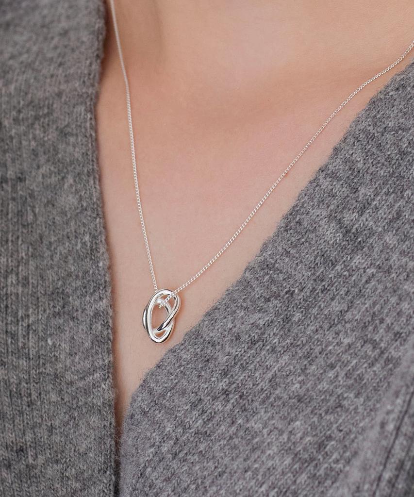 Dmoment (925 Silver) Sophie Silver Necklace