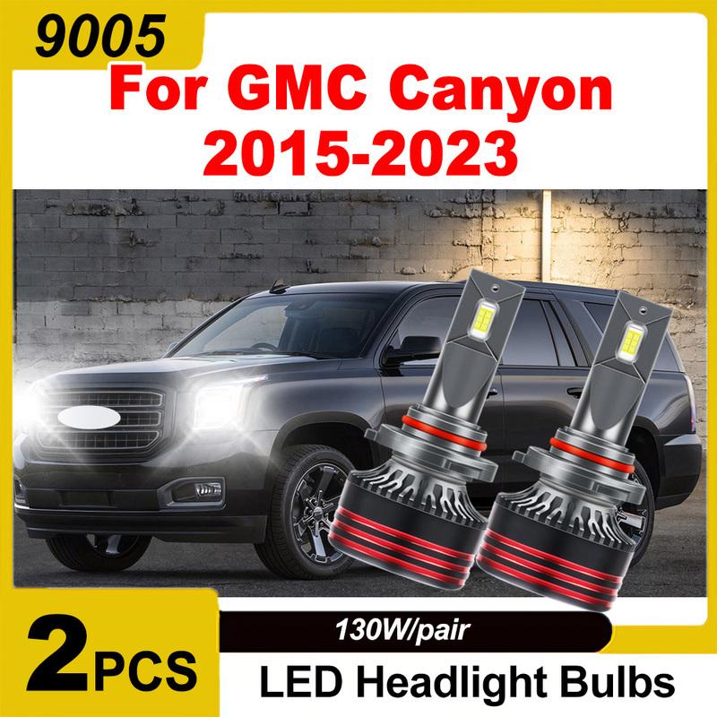 

2PCS 30000LM LED Car Headlights 6000K White 150W 9005 Auto Headlamps Bulbs High Power 3570 CSP Chips For GMC Canyon 2015- 9005/HB3