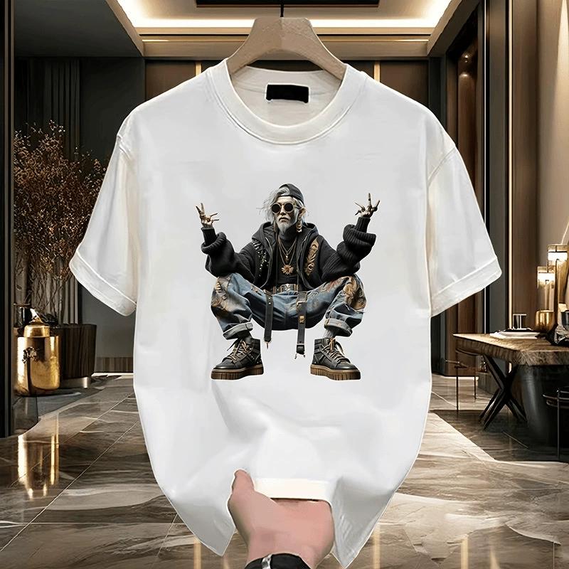 Унисекс хлопковые футболки Белые 5XL Футболка для унисекса Повседневная летняя одежда Хип-хоп принт Черные футболки Унисекс одежда Мода S