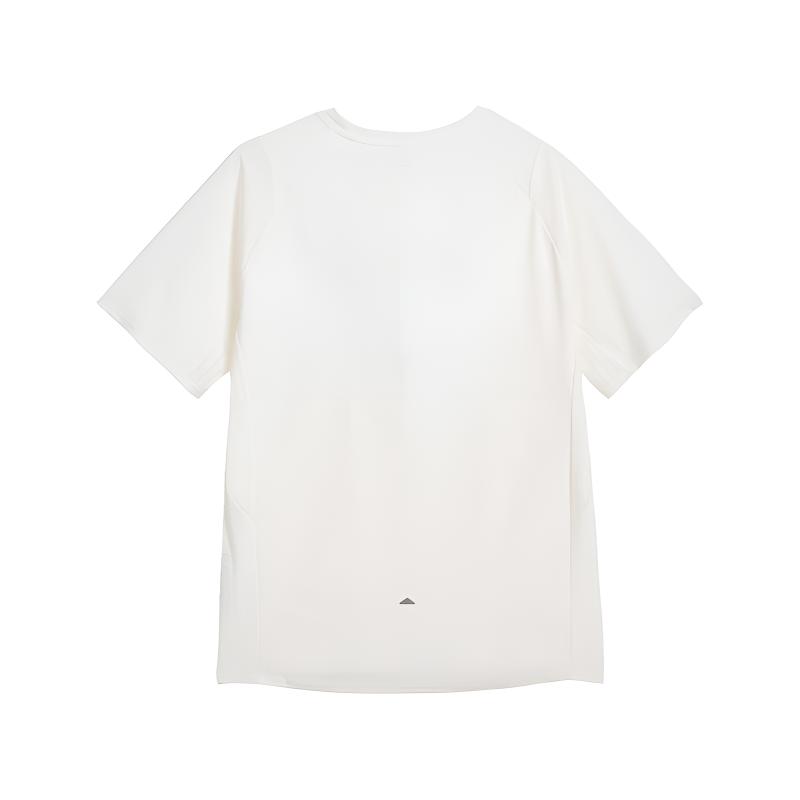 Li-Ning Casual Running Sports Fitness T-Shirt Short Sleeve Comfortable Cool Women tops Off-White ATSV376-6