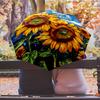 Beautiful Sunflowers Van Gogh Printed Umbrella Windproof Folding Umbrella Portable Sun and Rain Umbrella Suitable for Gifting