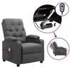 VidaXL Electric Massage Armchair Light Grey Fabric 3098851