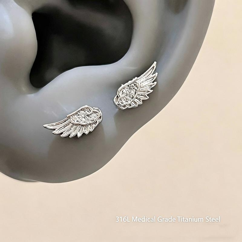 Y2K Jewelry Pentagram Star Stud Earrings for Women Girl New Gothic Punk Design Asymmetry Star Zircon Earrings Daily Party Gift