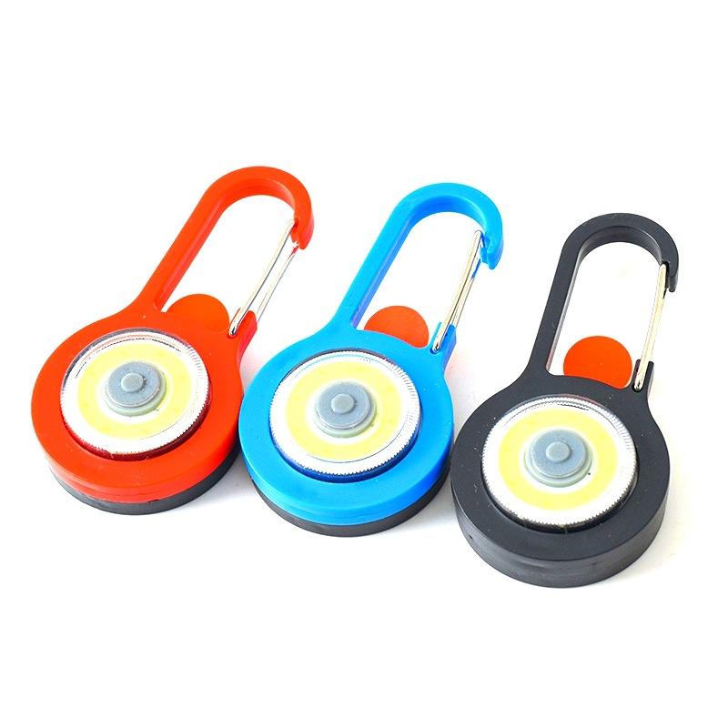 Portable Led Flashlight Carabiner Lamp Keychain Light Emergency Outdoor Camping Tent Lamp Pocket Backpack Lights Without Battery