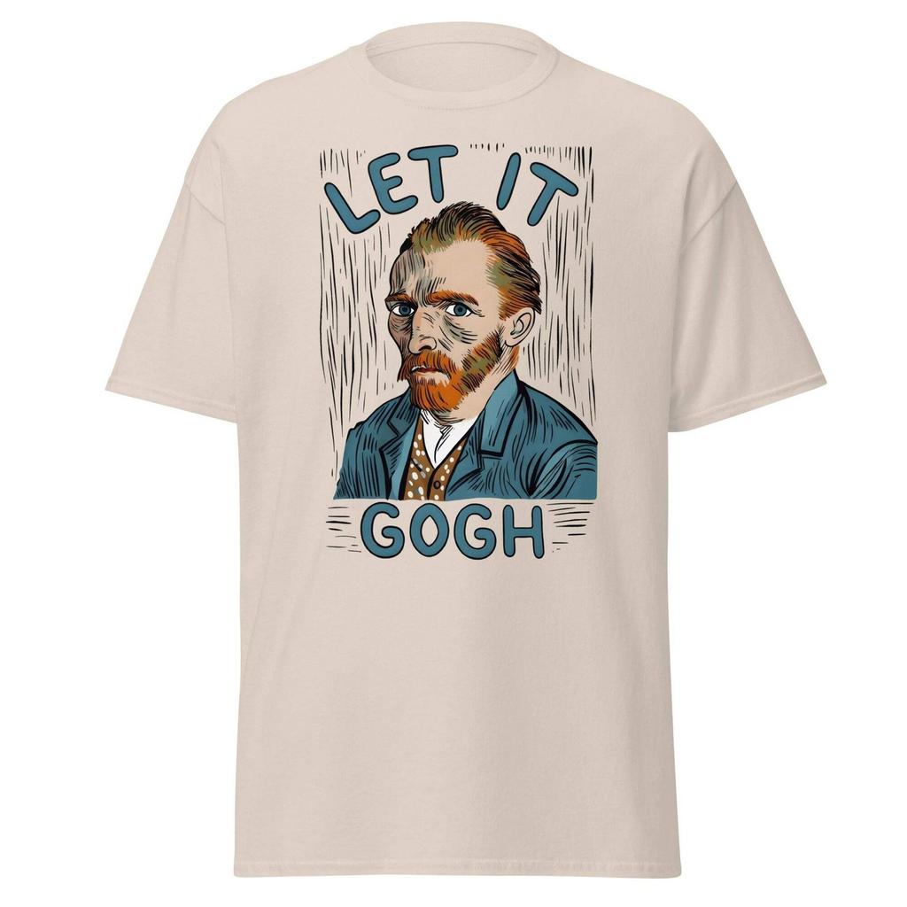 Let It Gogh T-Shirt – Lustiges Van Gogh Kunst-Wortspiel Tee