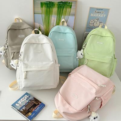 New Versatile Large-capacity Schoolbag for Women Ins Simple and Versatile Japanese Junior High School Students Leisure Travel Backpack for Women