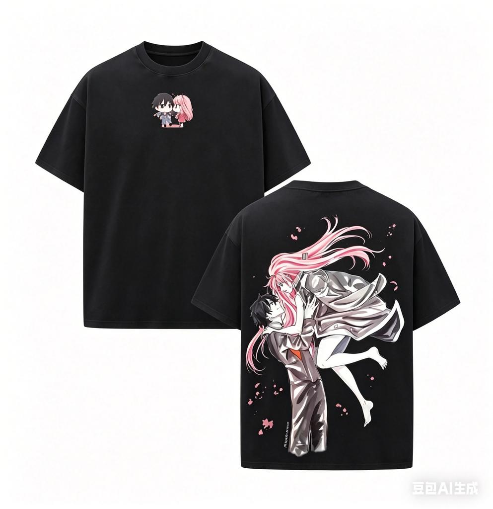 Darling In the Franxx Zero Anime Lover Washed Tshirt Year Round Clothing High Quality Personality Clothes Plus Size Unisex Gift