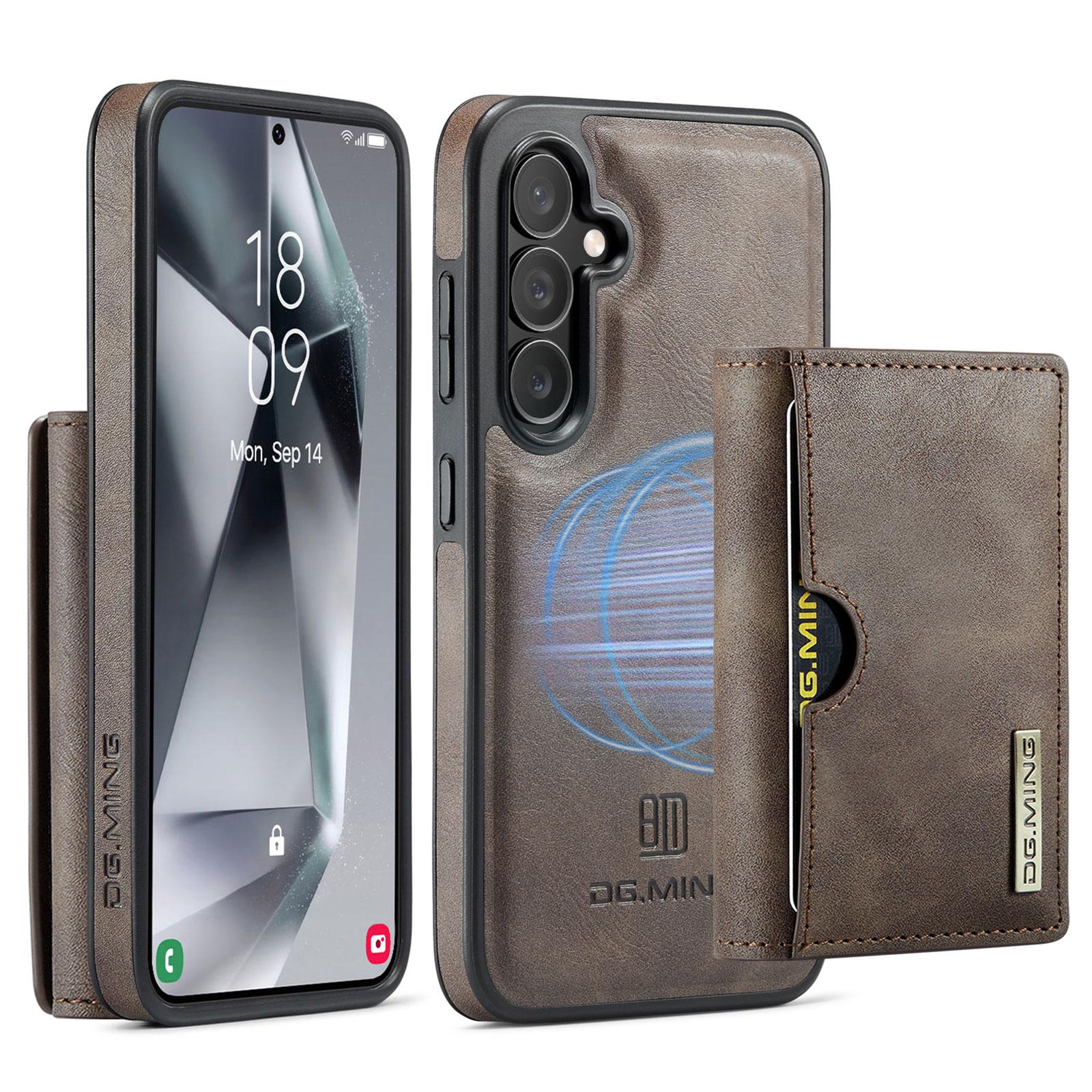

2 in 1 Detachable Magnetic Wallet Case For Samsung Galaxy S25 Ultra S24 S23 S22 Plus For Magsafe RFID Blocking Card Holder Cover For Galaxy S25Ultra кофейный
