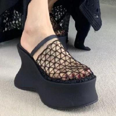 Mesh Super-High Heels Damen Hausschuhe Designer Schuhe mit Absatz Mode Damen Sandalen Sommer 2025 Marken Pumps Neu Chaussures Femme
