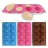 Egg Shaped Silicone Mold for Baking 8-Cavity Food-Grade Non-Stick Chocolate Molds Flexible Easter Freezer Molds Dishwasher Safe Cake Jello Ice