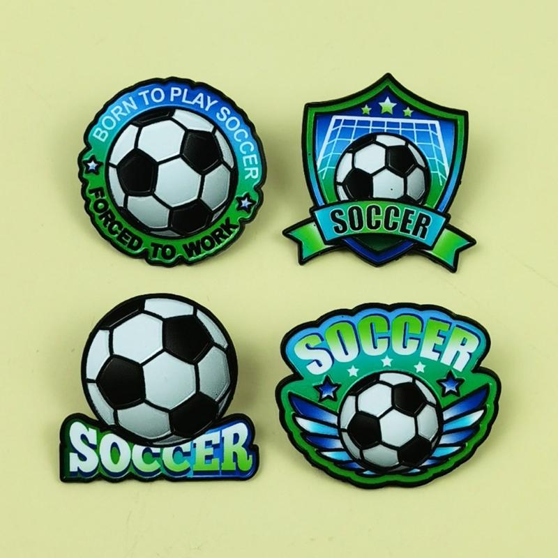 Handmade 3D Soccer Event Football Enamel Pin Zinc Alloy Brooch For Fan Collectors And Fashion Accessories
