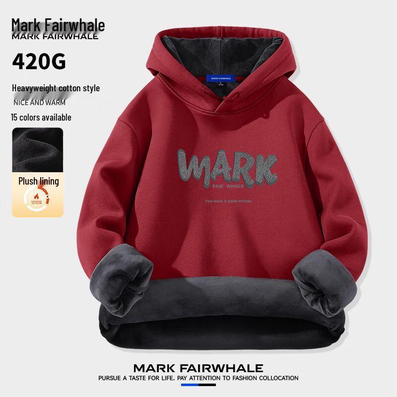 Mark Fairwhale Men's Heavyweight Fleece Lined Hoodie