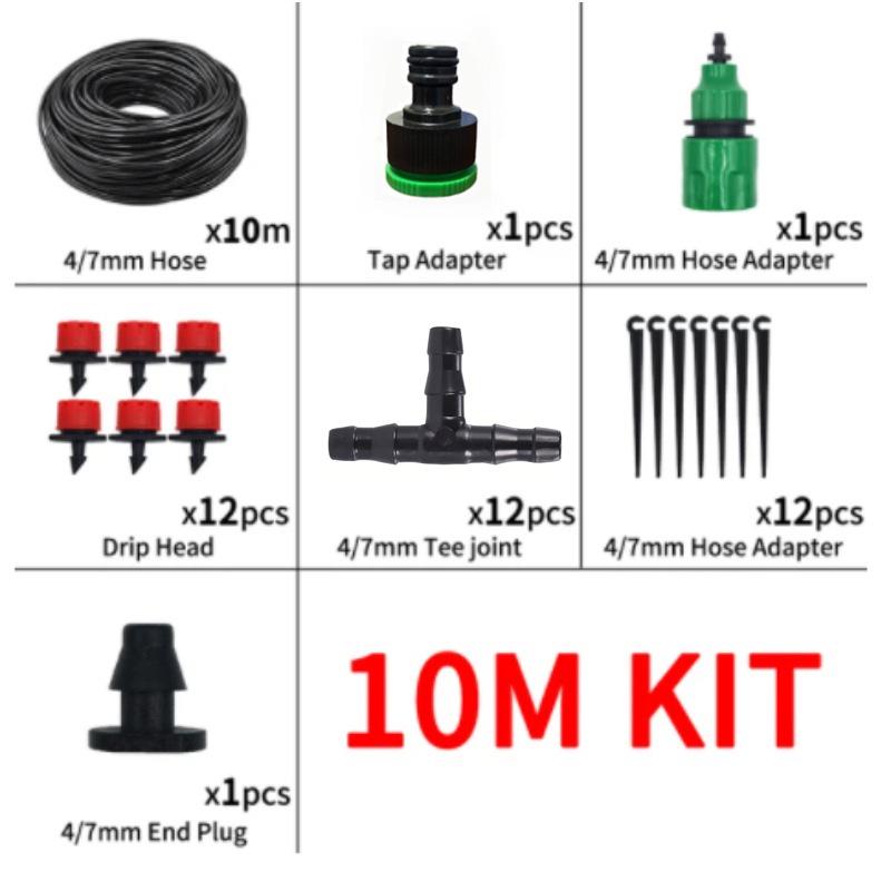 DIY Automatic Drip Irrigation Kit with Adjustable Micro Sprinkler System for Horticulture