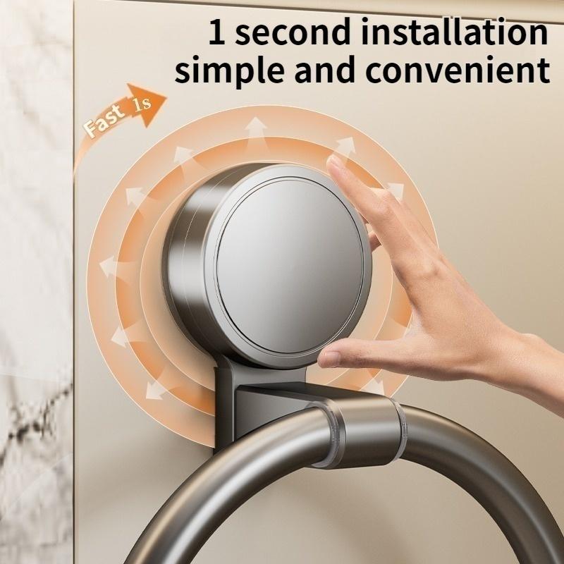 No Need To Drill Suction Cup Towel ring Bathroom towel hanger hand towel ring hand sink wall hanging Round ring kitchen rag rack