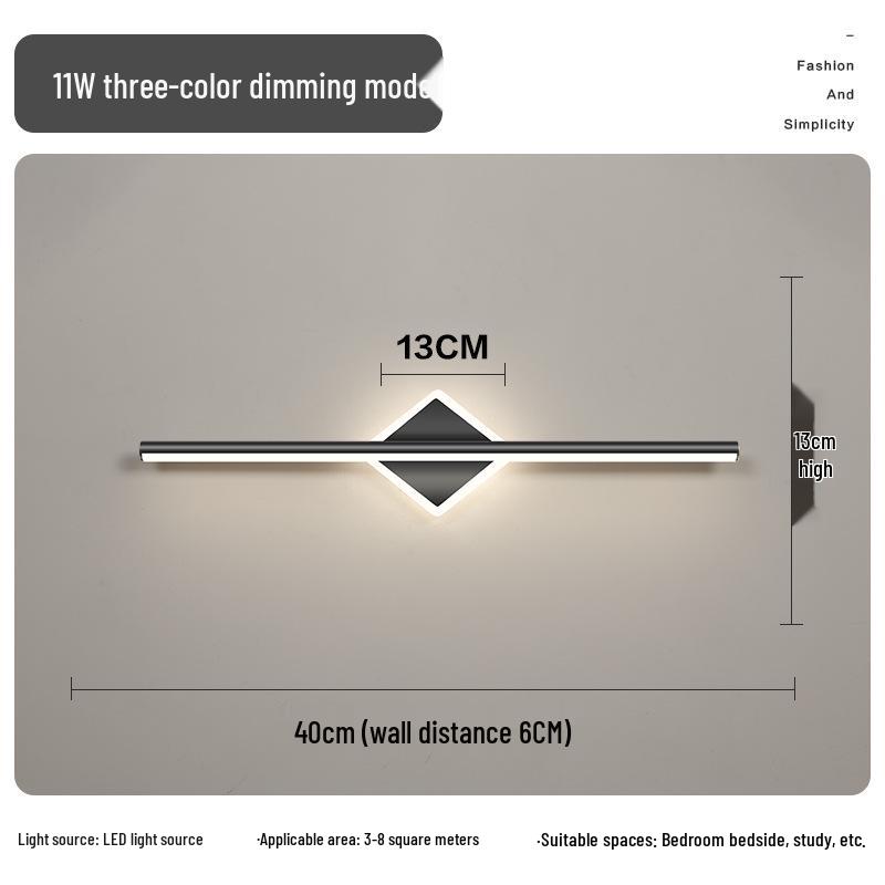 Modern LED Vanity Mirror Light: Simple Bathroom Wall Lamp for Makeup & Cabinet Illumination