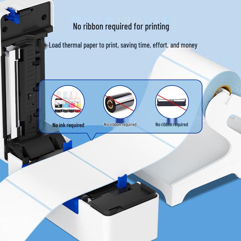 QIRUI QR-368BT Bluetooth Thermal Label Printer CN plug (adapter included)