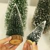 5 Pcs Different Size Pine Needles Tree with Snow, Mini Table Christmas Tree, Christmas Tree Gift for Kids and Friends, New Year's Tree Decoration