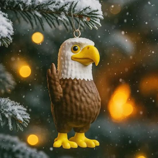 Animal Pendant Elephant Giraffe Hippopotamus Frog Design Christmas Ornament Hanging Rustic Holiday Decor