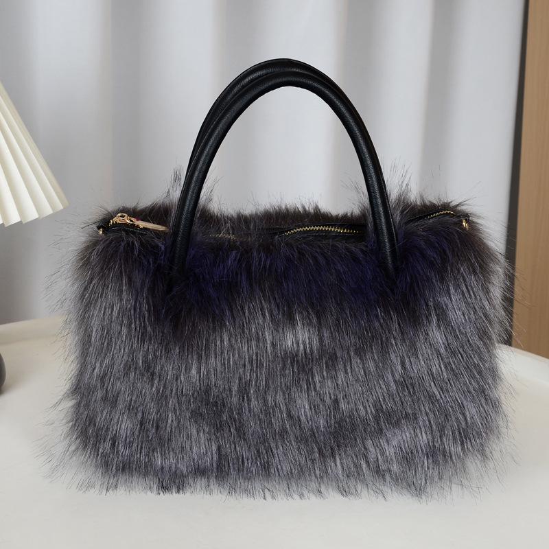 2025 Fall/Winter Women's Plush Faux Fur Crossbody Shoulder Bag