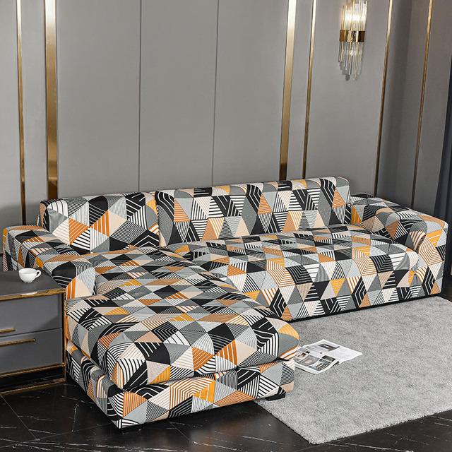 Elastické potahy na pohovku do obývacího pokoje Spandex lenoška Rohová potah na křeslo Polštář Pohovka Nábytek